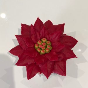how to pipe a buttercream frosting poinsettia, how to pipe a poinsettia,