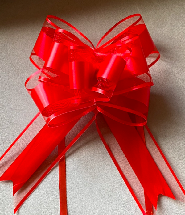 Red Organza Bow - 10 packTaylor Made Cake Courses, online piping tutorials, online buttercream frosting videos, piping tips, piping accessories, flower piping, flower piping tips, cupcake bouquets, learn to pipe cupcake bouquets, buttercream flowers, buttercream frosting tutorials,